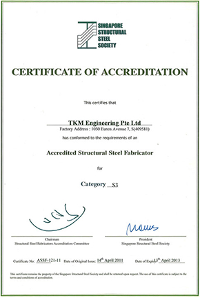 Certificate of Accreditations